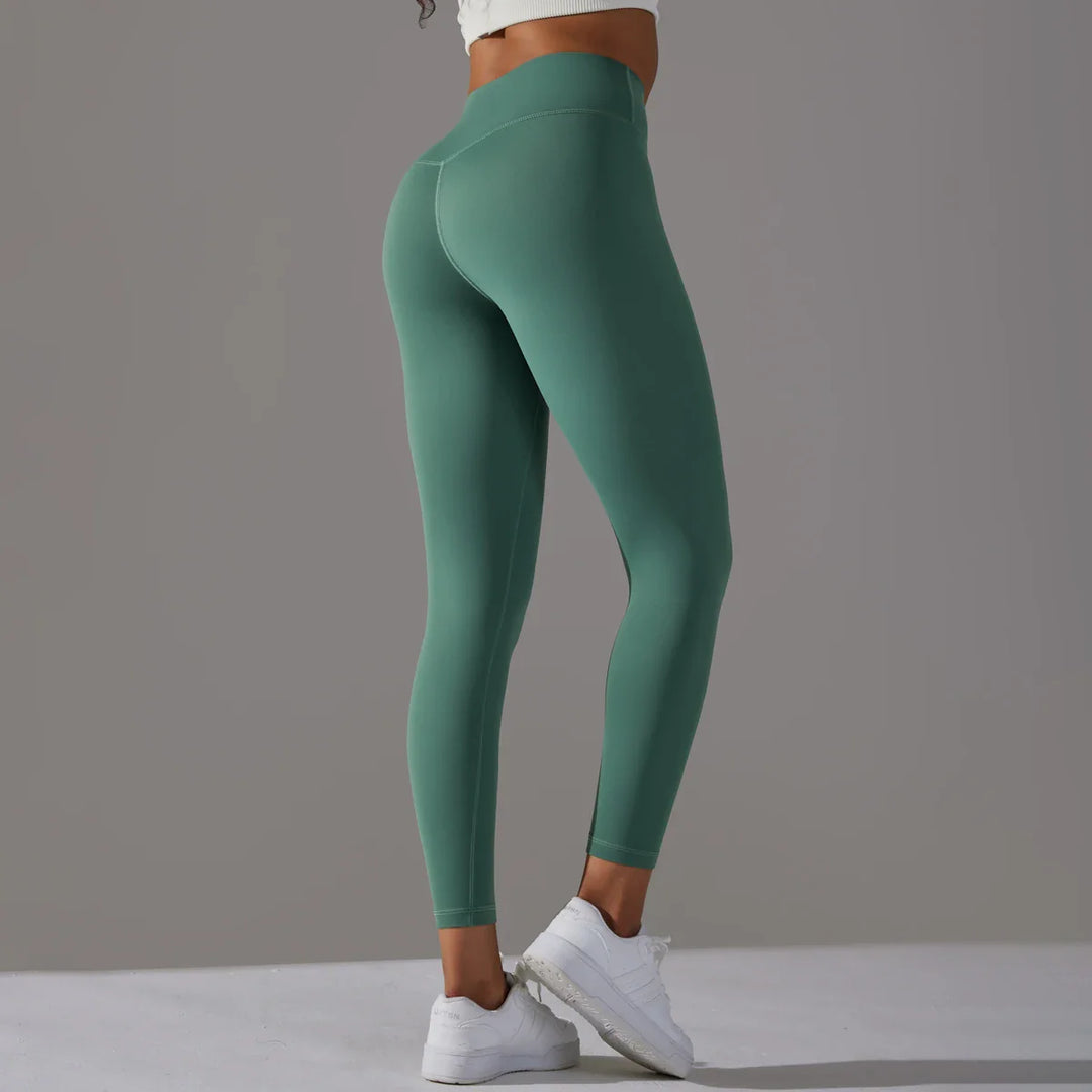 Drune | Atmungsaktive hohe Taille Yoga Leggings für Damen zum Sport, Laufen und Radfahren