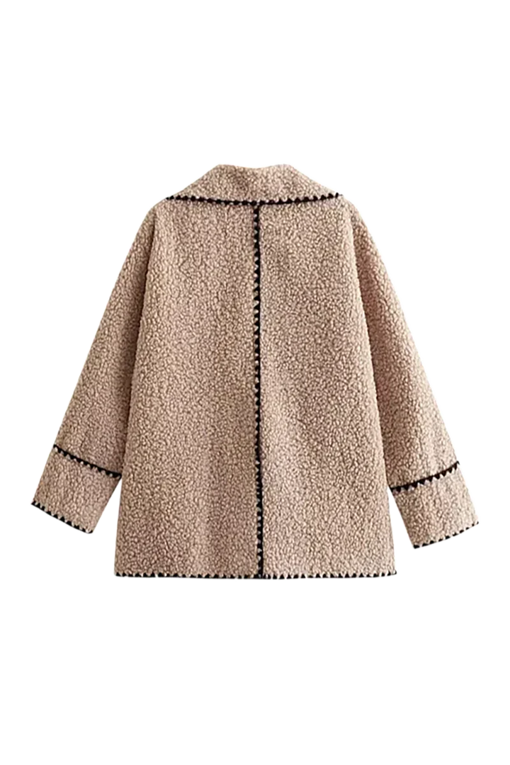 Drune | Croppte Plüschjacke Imitiertes Fell Komfortabel und Trendy