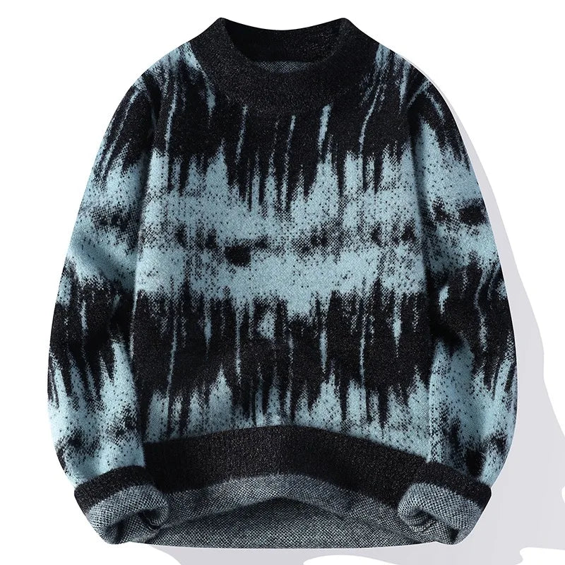 Drune | Weiche Strickjacke mit Tie-dye-muster Trendy und Bequem Perfekt Für Den Alltag