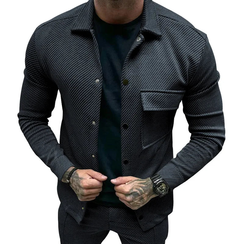 Drune | Klassische Leichtgewicht Shirtjacke Polyester Moderner Komfort