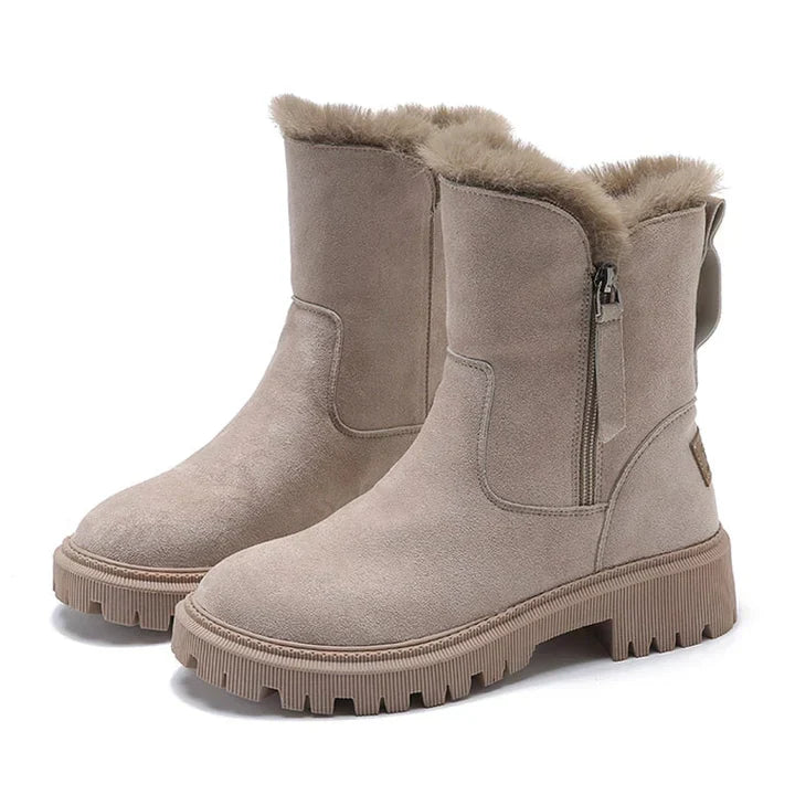 Drune | Winter Stiefel Mit Reißverschluss Und Wolle Für Damen - Perfekt für Winterabenteuer