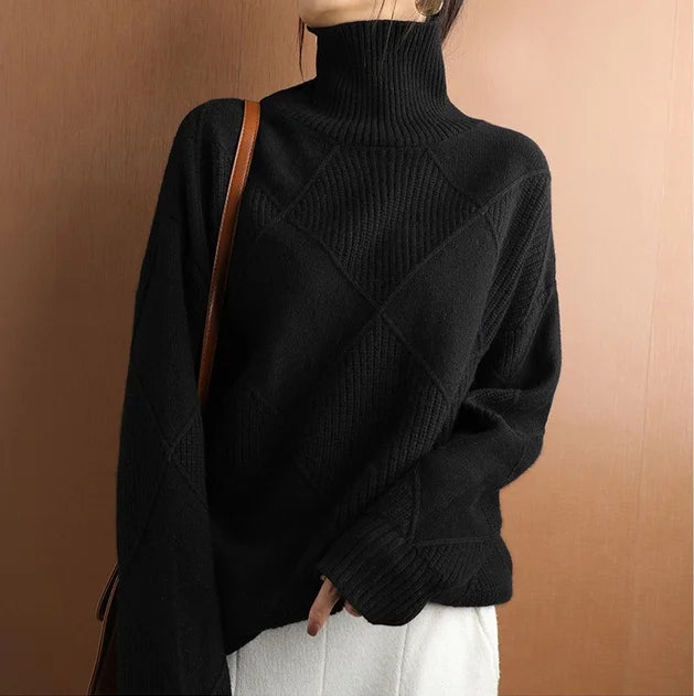 Drune | ARGYLE ROLLNECK-PULLOVER