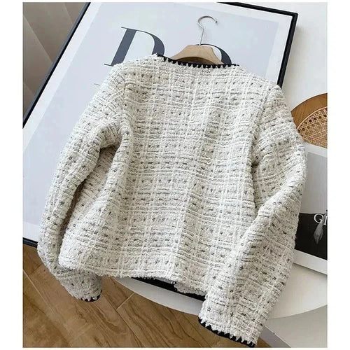Drune | Tweedjacke - Kontrastbesatz - Elegant und feminin - Klassische Oberbekleidung