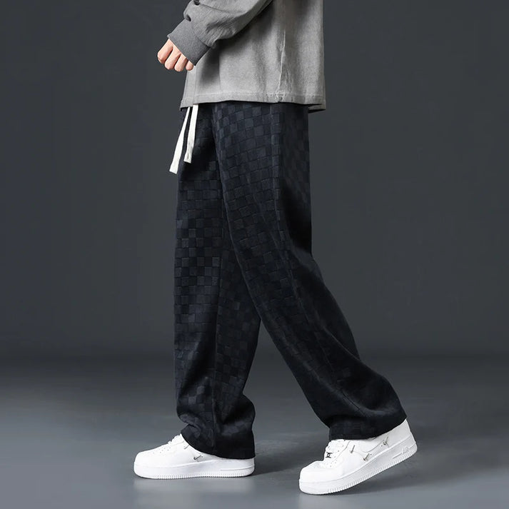 Drune | Stylische Jogginghose Mit Karomuster