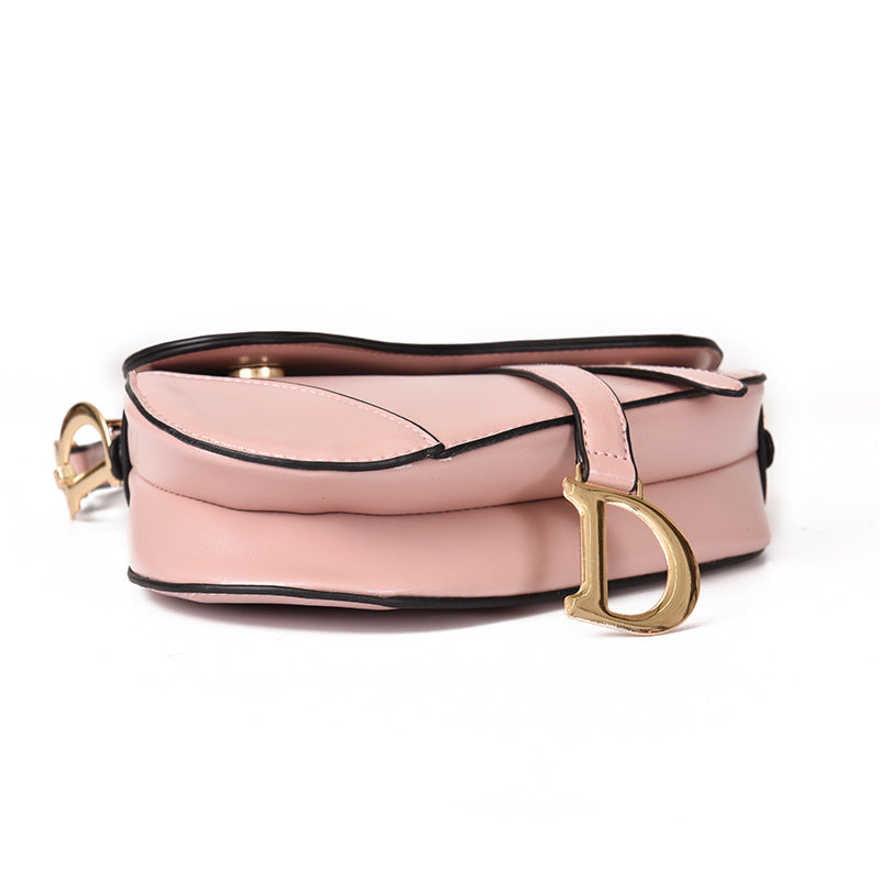 Drune | elegante Damen Umhängetasche - exklusive PU - lederne Satteltasche
