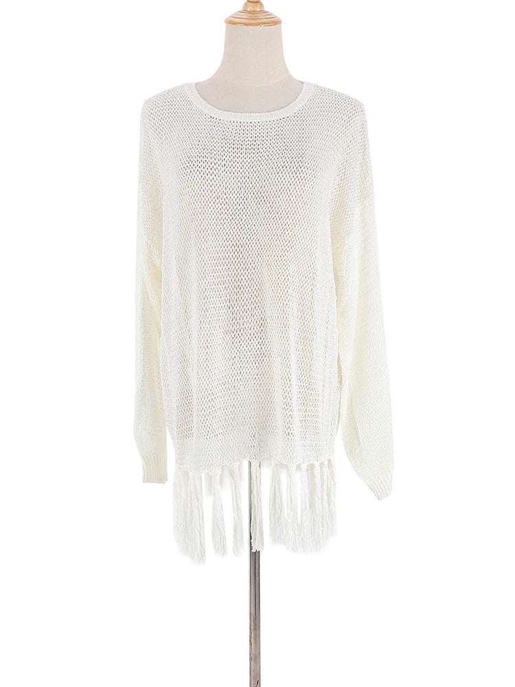 Drune Boho Strick Sommerkleider