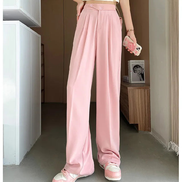 Drune - Damen Chic Weite Bein Hosen