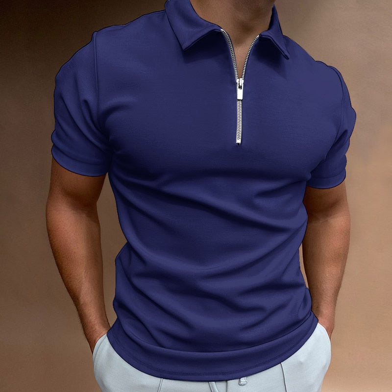 Drune | Zip-Up Polo-Shirt