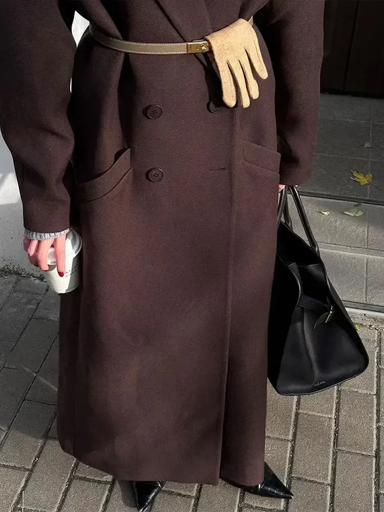 Drune | lange zweireihige Winterjacke