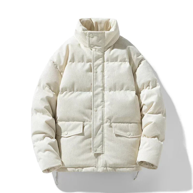 Drune | Trendige Winter-Cord-Steppjacke für Männer