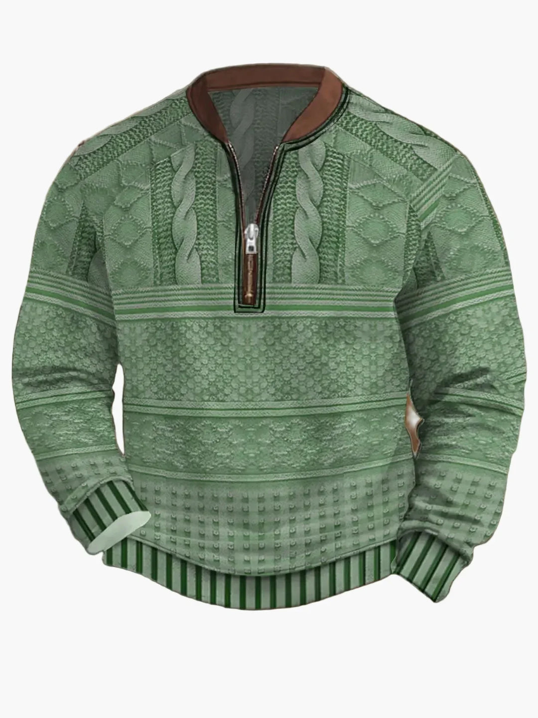 Drune | Strickpullover mit Reißverschluss - Moderner Freizeit-Look für Herbst und Frühling