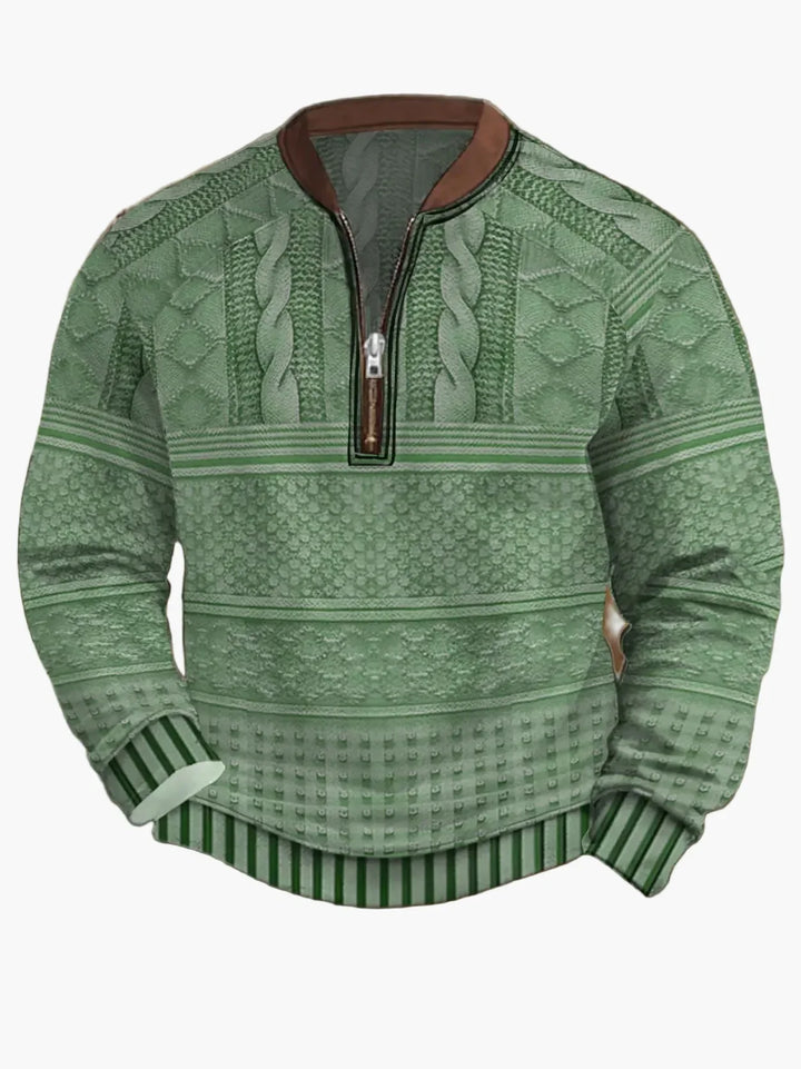 Drune | Strickpullover mit Reißverschluss - Moderner Freizeit-Look für Herbst und Frühling