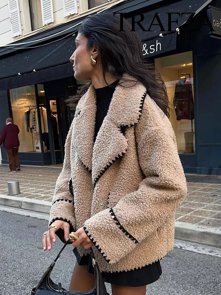 Drune | Stylische Strickjacke mit Lockerem V-Ausschnitt und Taschen