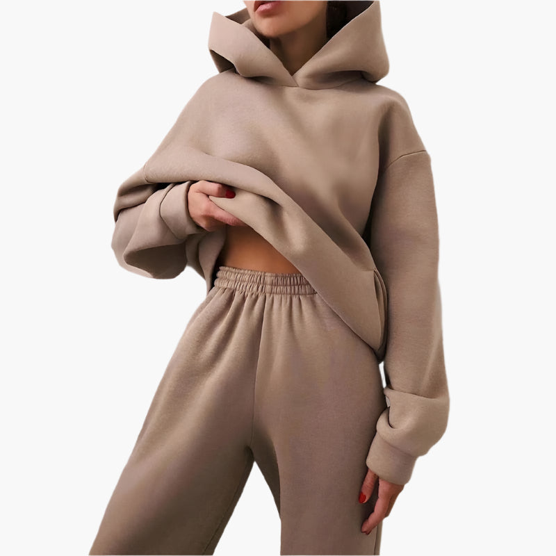 Drune | Oversize Lounge Set Kapuzenpullover und Jogginghose - Komfortabler Freizeitlook