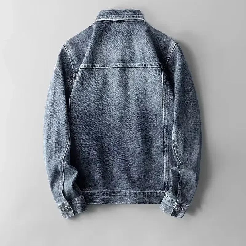 Drune | Denim Jeansjacke Knopfverschluss