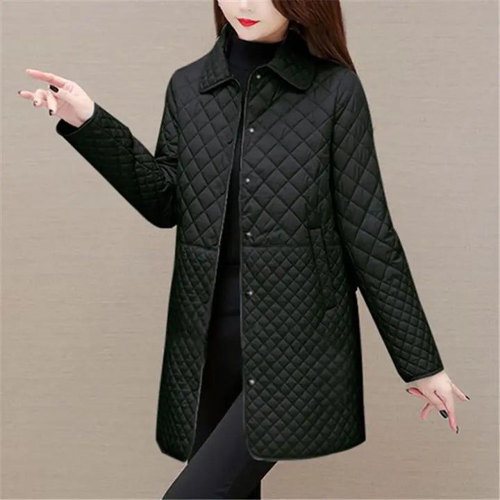 Drune | Damen Steppjacke Mit Karomuster