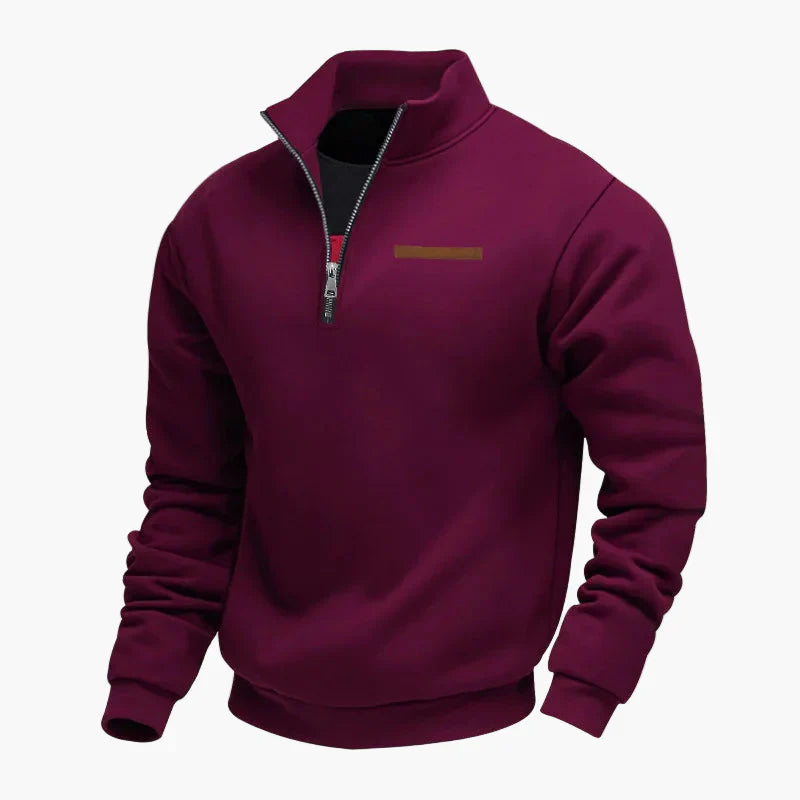 Drune | Halbzip Sweatshirt Freizeitpullover mit Stehkragen - Perfekt für Reisen und Alltag