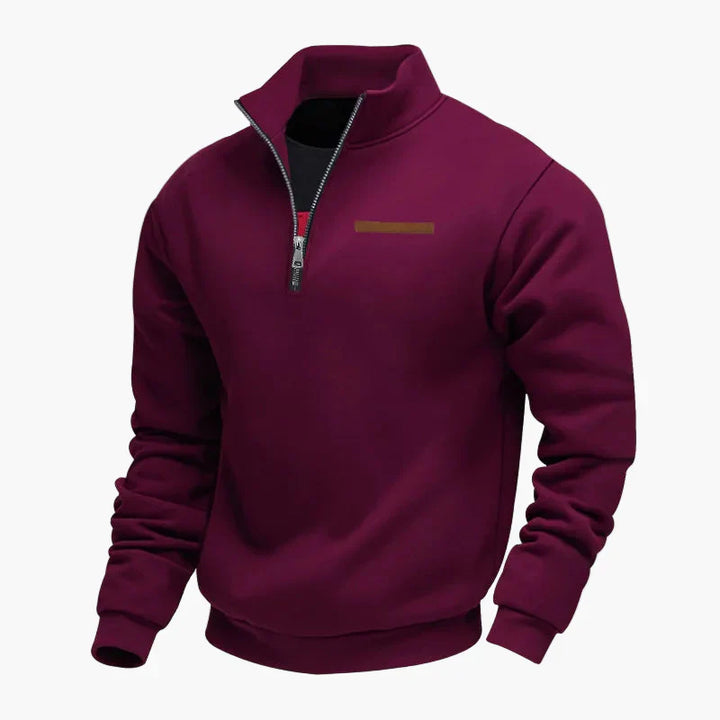 Drune | Halbzip Sweatshirt Freizeitpullover mit Stehkragen - Perfekt für Reisen und Alltag