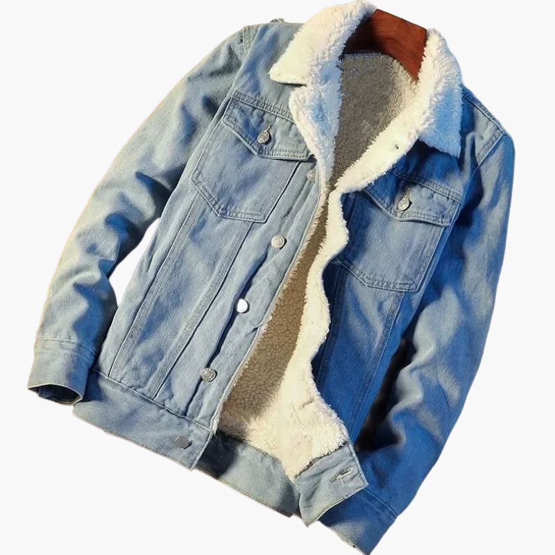 Drune | Freizeitjacke mit Lammfelloptik - Modische Übergangsjacke für Alltag und Freizeit