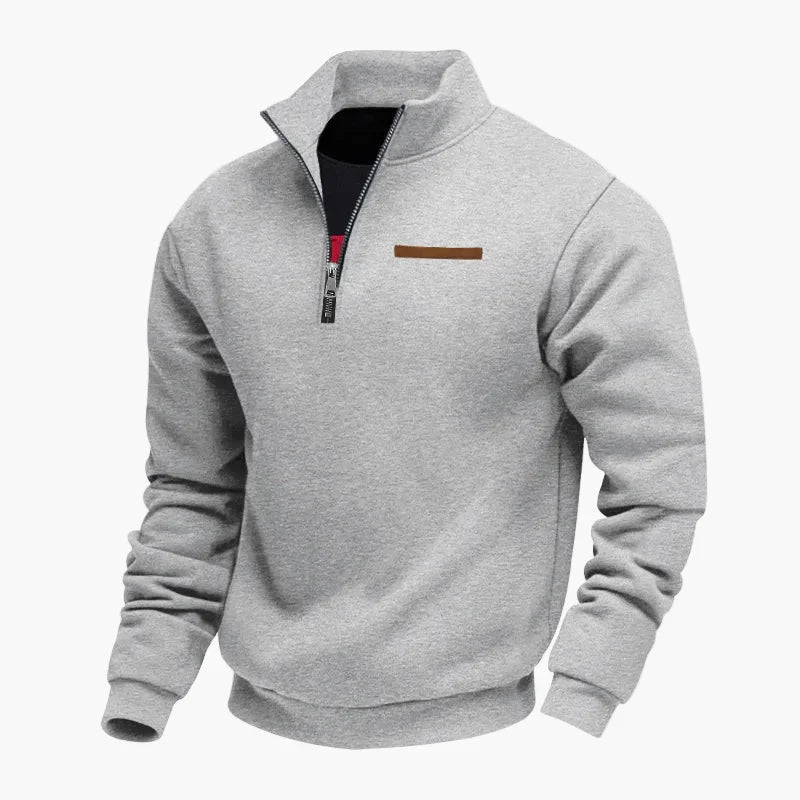 Drune | Halbzip Sweatshirt Freizeitpullover mit Stehkragen - Perfekt für Reisen und Alltag
