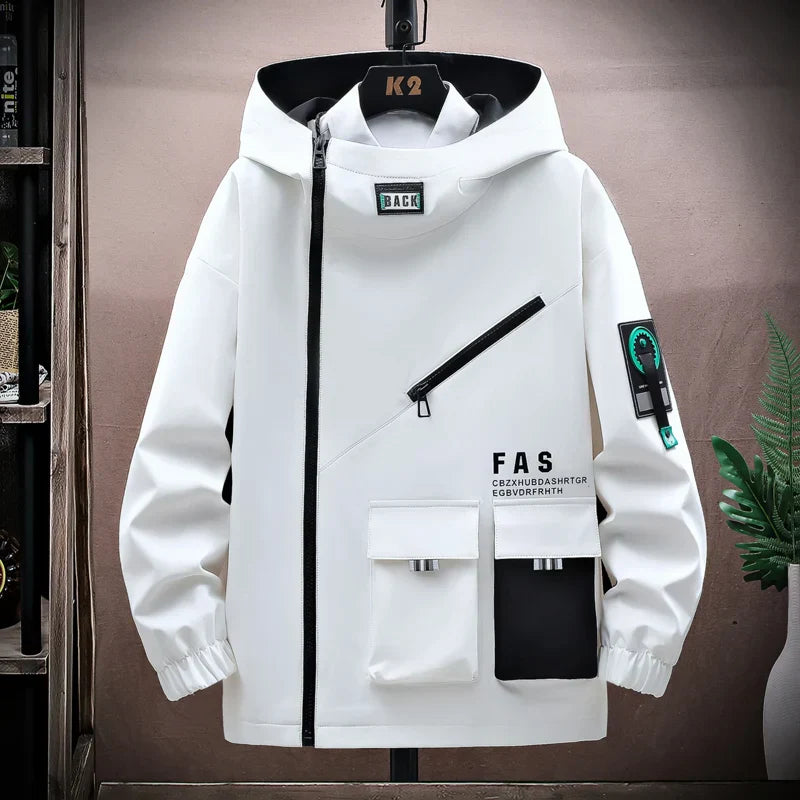 Drune | Kapuzenjacke - Lockere Passform - Wasserabweisend - Mehrere Taschen - Street Style
