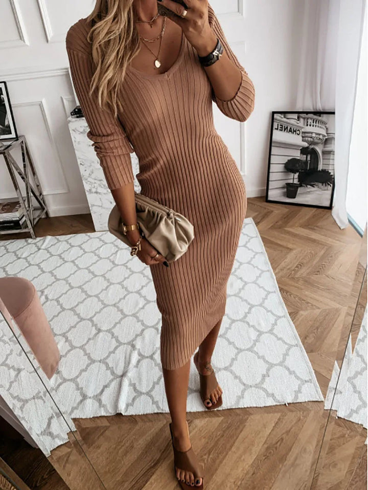 Drune | Rippenstrickkleid für Frauen
