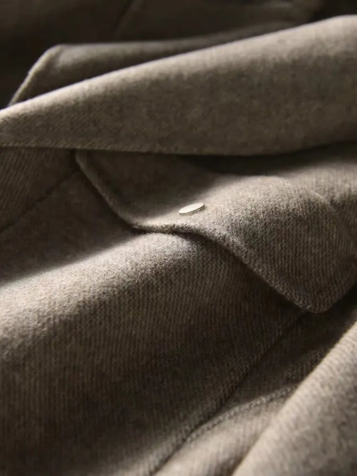 Drune | Klassische Wolljacke mit Klappe