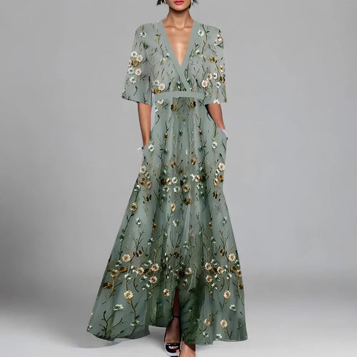 Drune | Geblümtes Maxikleid Für Damen