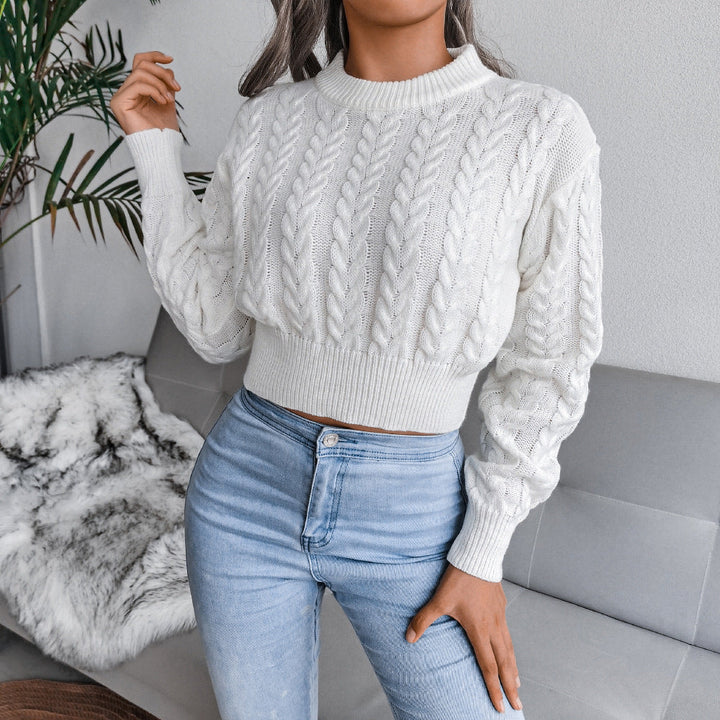 Drune - Gestrickter kurzer Pullover