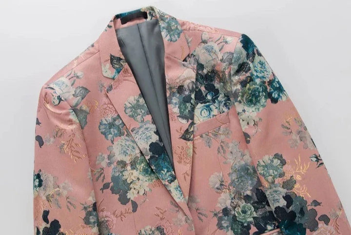 Drune | Eleganter Blumen Blazer Für Herren Der Perfekte Statement Look