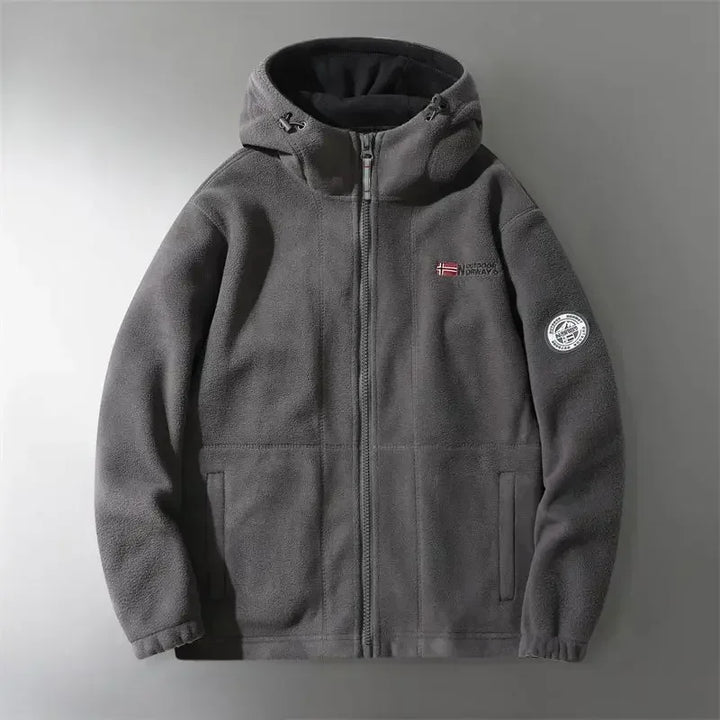 Drune | Extra warme Zip Kapuzenjacke