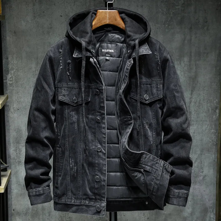 Drune | Jeansjack mit Kapuze für Herren