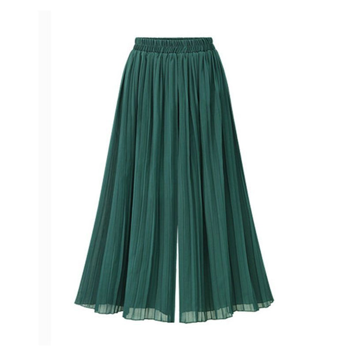 Drune | Damenhose Mit Weitem Bein Und Mesh Detail