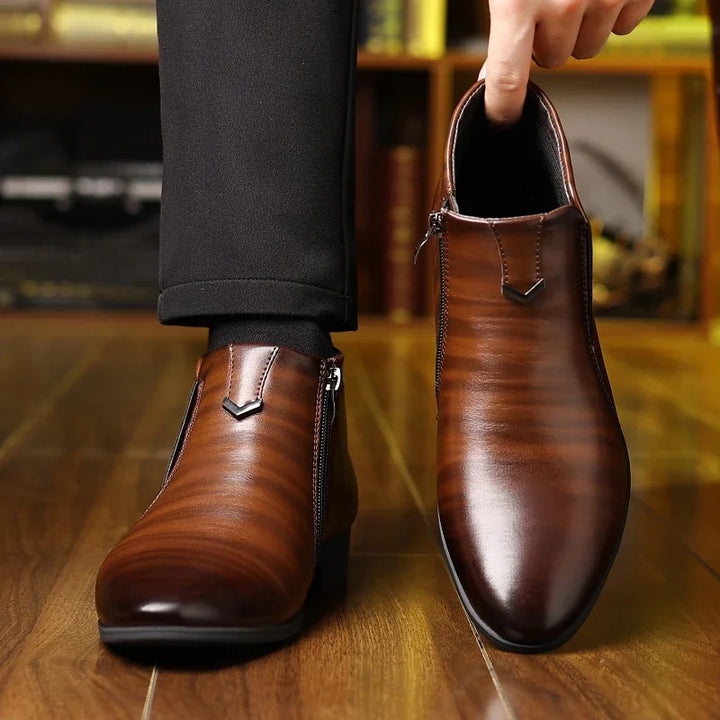 Drune | Lederstiefel mit Reißverschluss