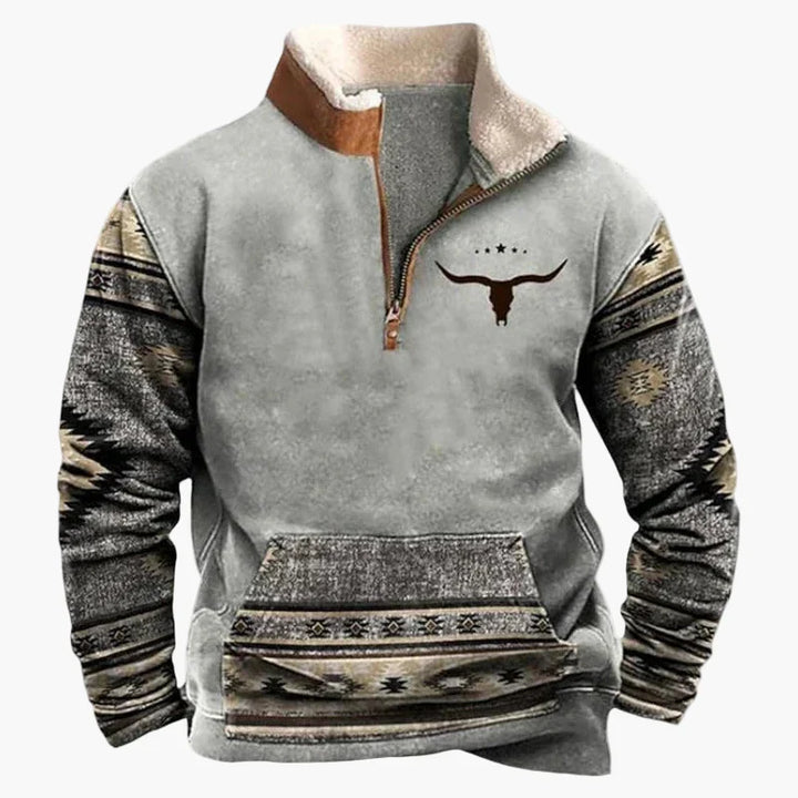 Drune | Wild West Vintage Pullover - Stilvoller Freizeit-Sweater mit Western-Charme