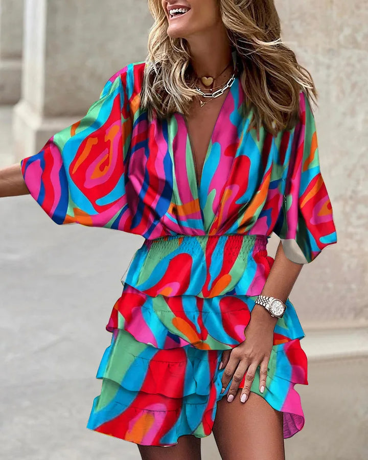Drune - Stylisches bedrucktes Minikleid
