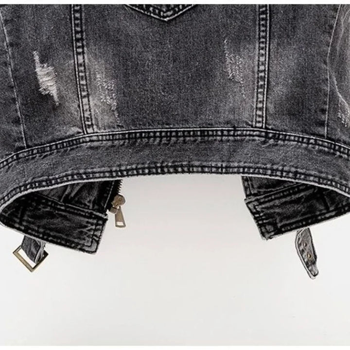 Drune | Distressed Denim Weste