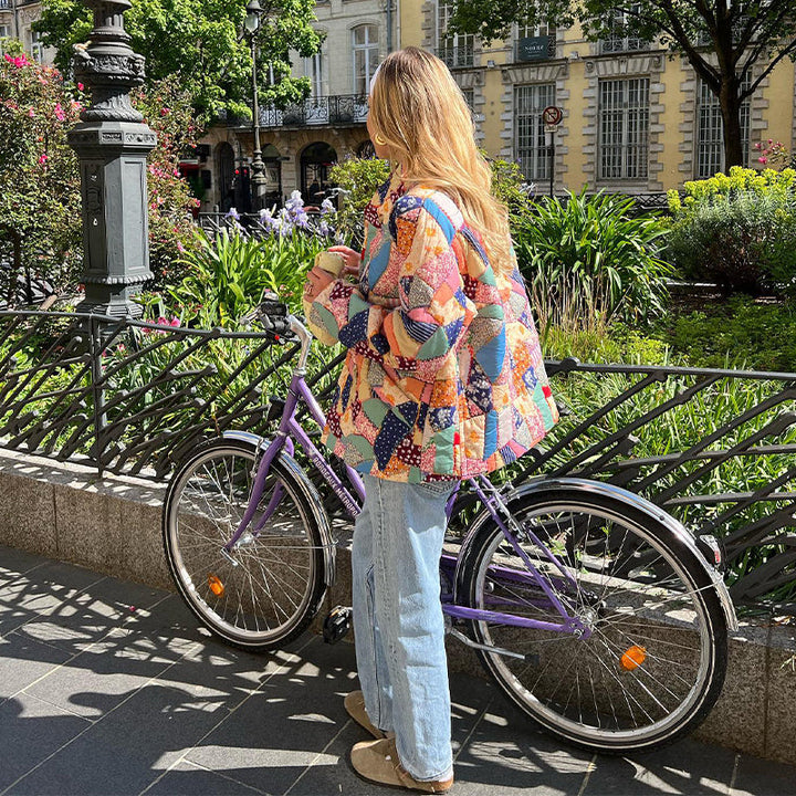 Drune | Gestepptes Baumwolljacke mit Blumenmuster