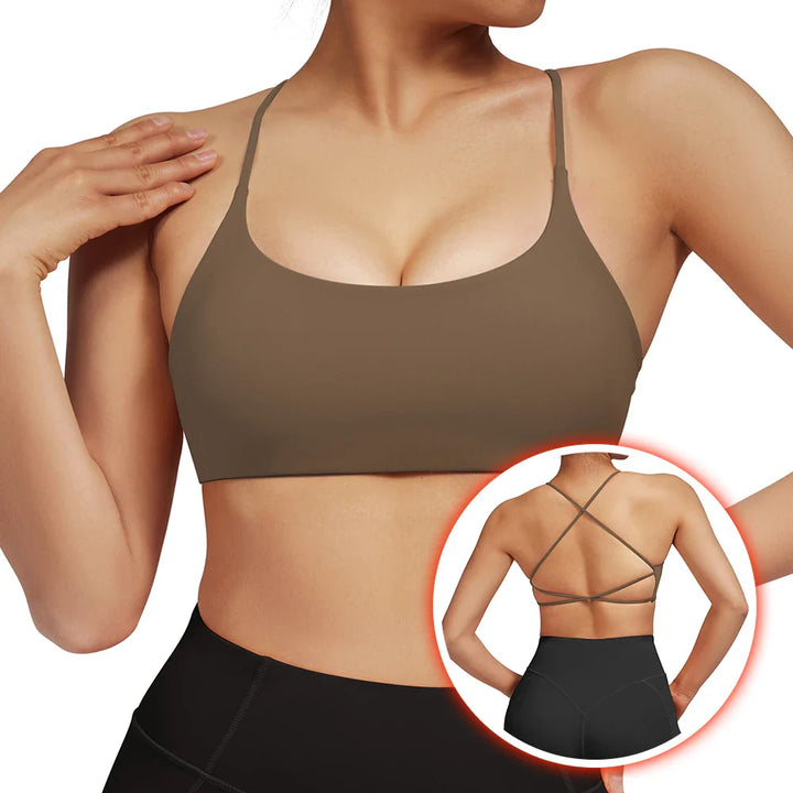Drune | Rückenfreier Stoßfester Fitness Sport Bh Mit Polstern Für Frauen