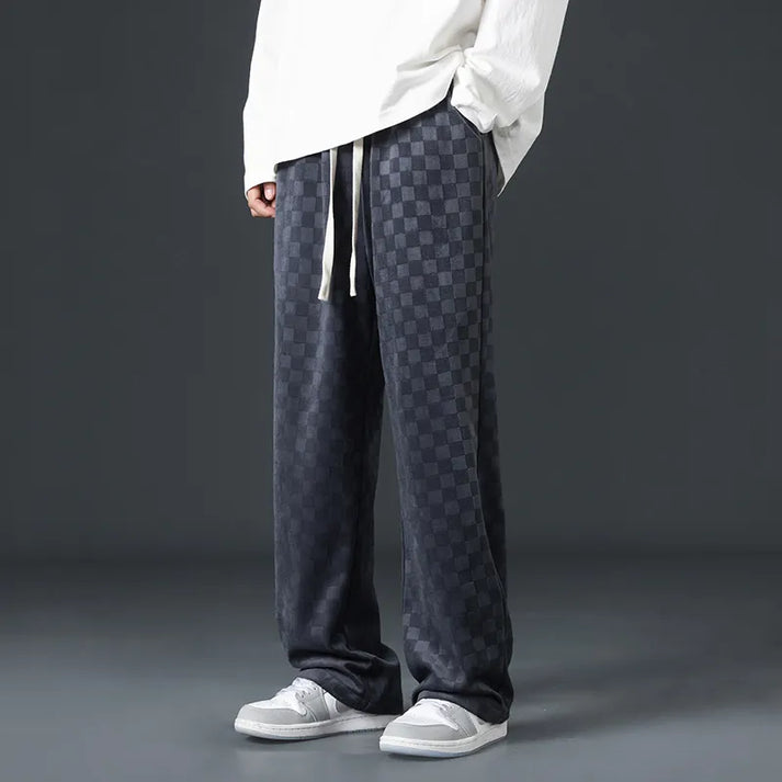 Drune | Stylische Jogginghose Mit Karomuster