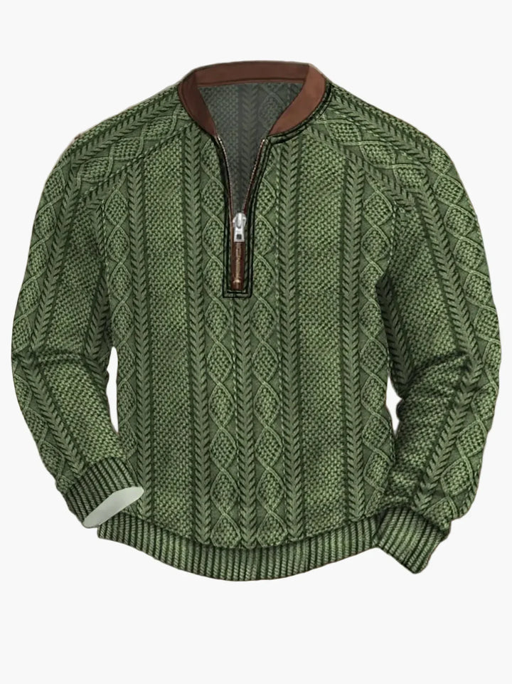 Drune | Strickpullover mit Reißverschluss - Moderner Freizeit-Look für Herbst und Frühling