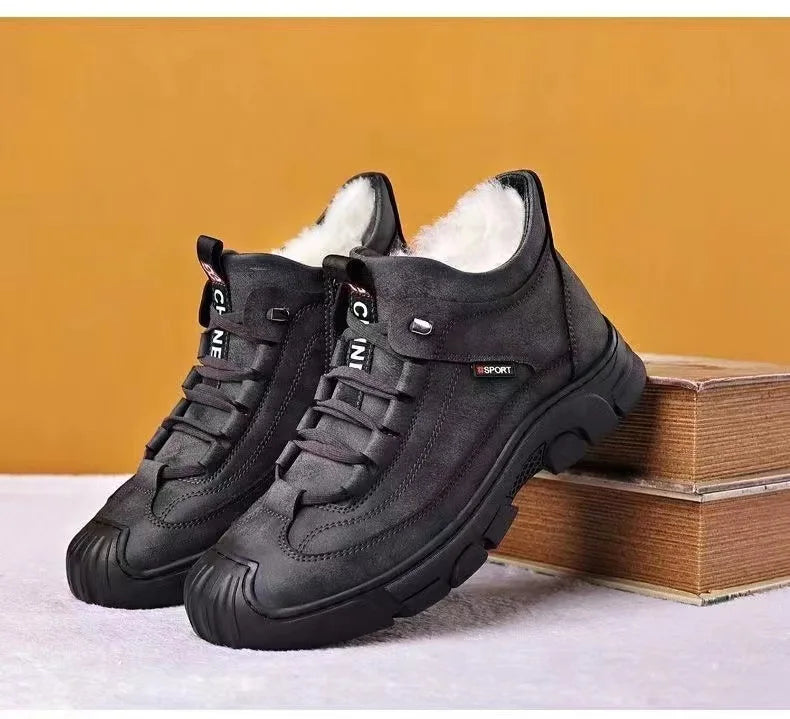 Drune | Schuhe Winterstiefel Mit Gefüttertem Innenraum Rutschfeste Gummisohle Schnürkomfort