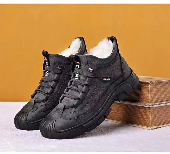Drune | Schuhe Winterstiefel Mit Gefüttertem Innenraum Rutschfeste Gummisohle Schnürkomfort