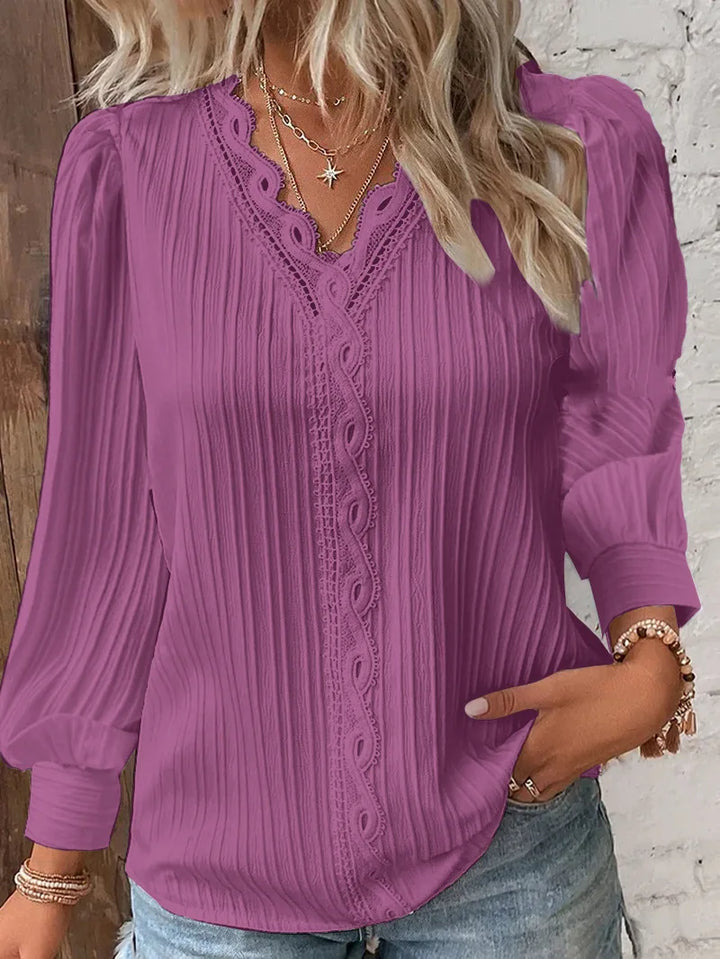 Drune - Elegante Texturbluse