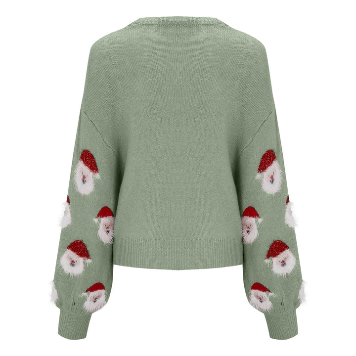 Drune - Hässlicher Weihnachtspulli - Santa Claus Muster Pullover