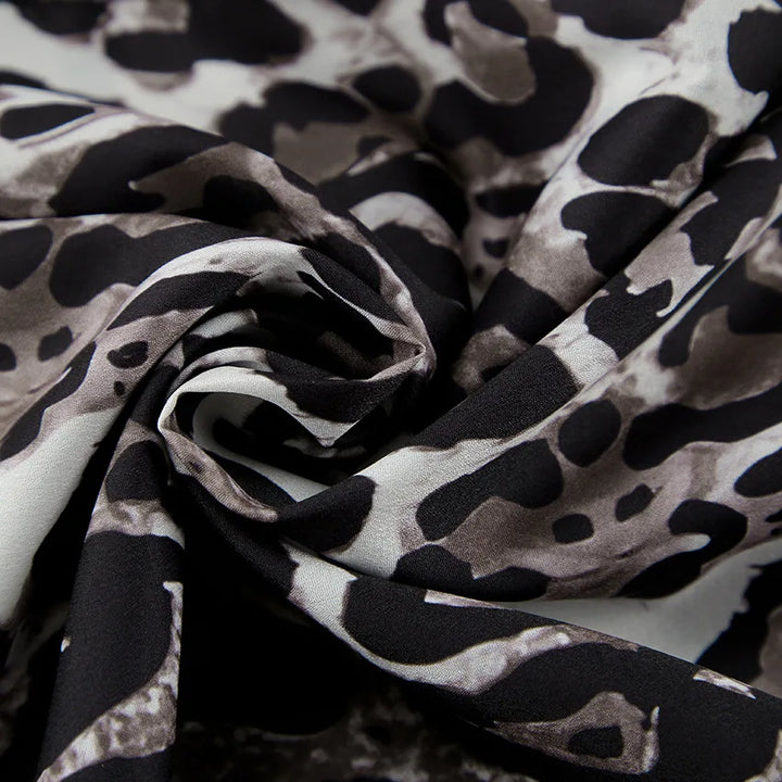 Drune | Weite Hose mit Leopardenmuster
