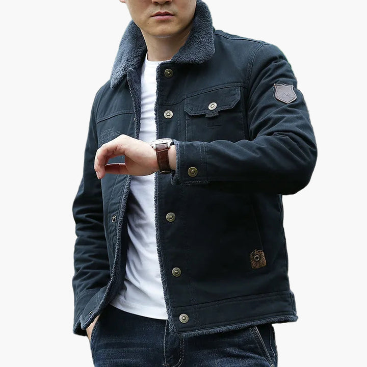 Drune | Freizeitjacke mit Fleecekragen - Modische Outdoor Übergangsjacke für Alltag und Abenteuer