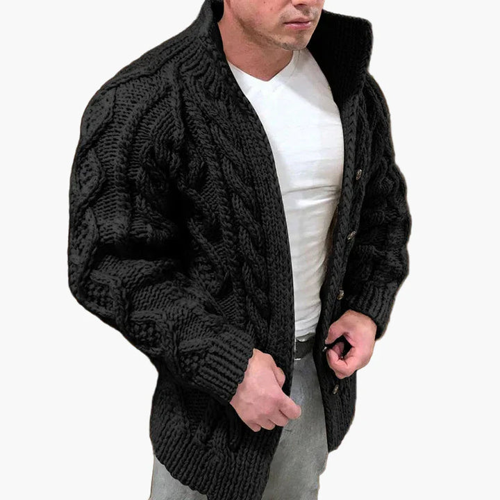 Drune | Strickjacke mit Zopfmuster - Stilvolle Grobstrickjacke für Freizeit und Alltag