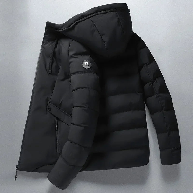 Drune | Gepolsterte Winterjacke mit Kapuze Polyester Warm und Funktional