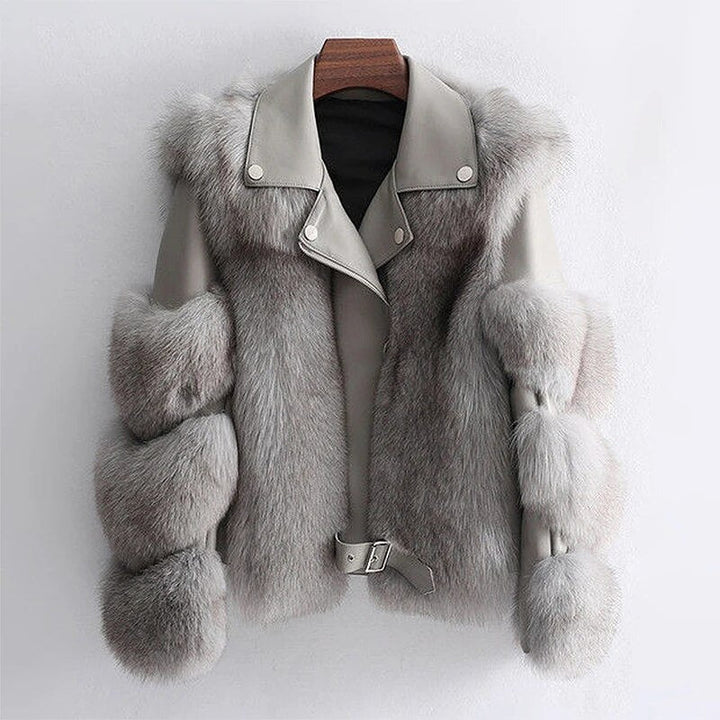 Drune™ - Luxus Leder Pelz Jacke [Letzter Tag Rabatt]